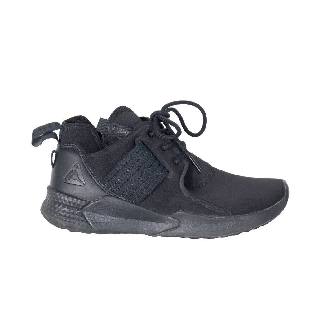 Reebok Women's US 6.5 Black High-Top Sneakers Neoprene Lace-Up Athletic Trainers